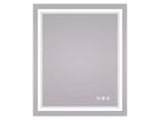 Specchio da bagno da parete rotondo a LED Keonjinn, 3 temperature di colore dimmerabili, anti-appannamento