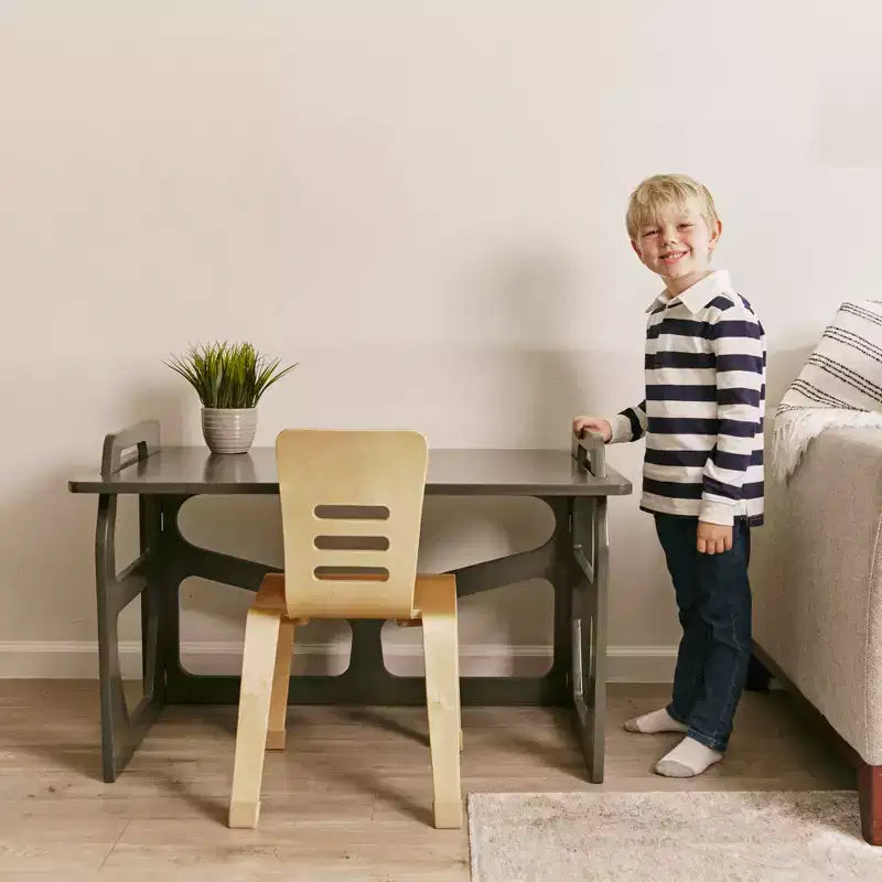 Scrivania per studenti in legno StudyStation ECR4Kids, mobili Montessori