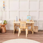 Scrivania per studenti in legno StudyStation ECR4Kids, mobili Montessori