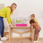 Scrivania per studenti in legno StudyStation ECR4Kids, mobili Montessori