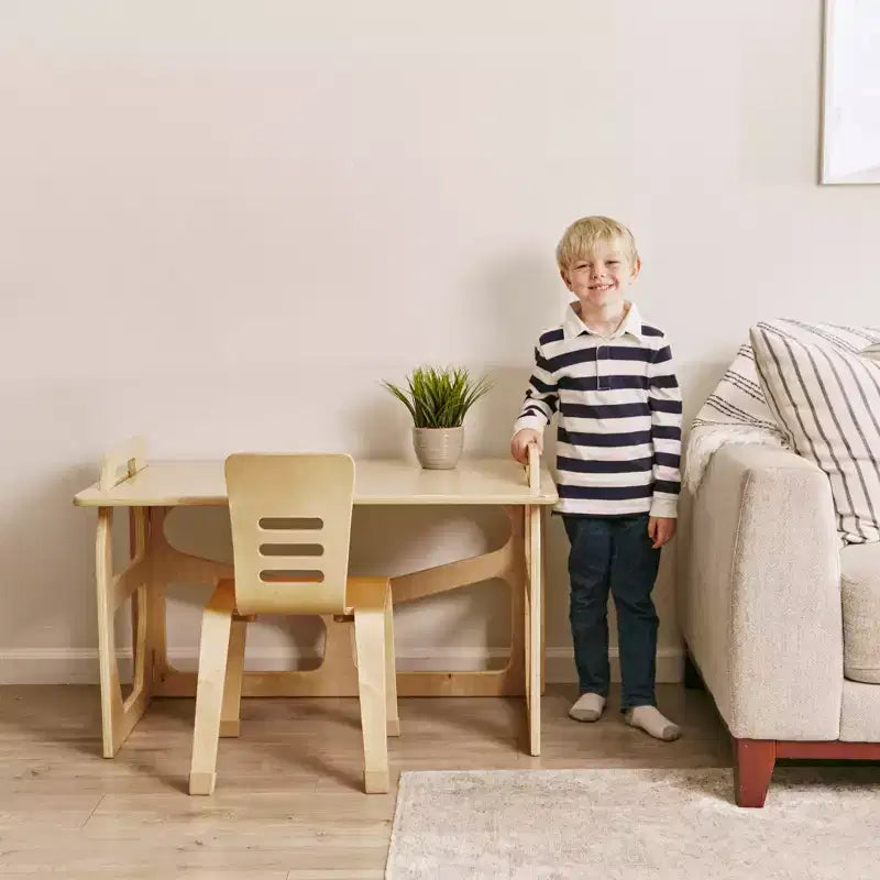 Scrivania per studenti in legno StudyStation ECR4Kids, mobili Montessori