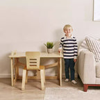 Scrivania per studenti in legno StudyStation ECR4Kids, mobili Montessori