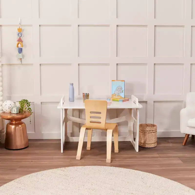Scrivania per studenti in legno StudyStation ECR4Kids, mobili Montessori