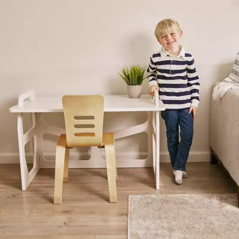 Scrivania per studenti in legno StudyStation ECR4Kids, mobili Montessori