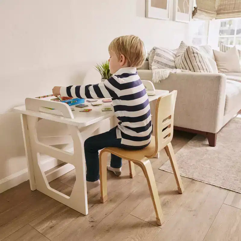Scrivania per studenti in legno StudyStation ECR4Kids, mobili Montessori