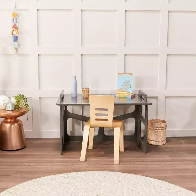 Scrivania per studenti in legno StudyStation ECR4Kids, mobili Montessori