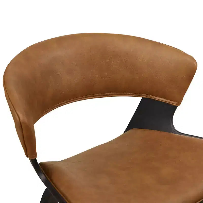HOMLUX Set di 2 Sgabelli da Bar in Legno Curvato di Quercia, Sedute Ergonomiche Curve Mid-Century