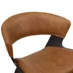 HOMLUX Set di 2 Sgabelli da Bar in Legno Curvato di Quercia, Sedute Ergonomiche Curve Mid-Century