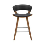 HOMLUX Set di 2 Sgabelli da Bar in Legno Curvato di Quercia, Sedute Ergonomiche Curve Mid-Century