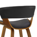 HOMLUX Set di 2 Sgabelli da Bar in Legno Curvato di Quercia, Sedute Ergonomiche Curve Mid-Century
