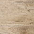 Scrivania con struttura in metallo e piano in laminato effetto legno, montaggio senza attrezzi