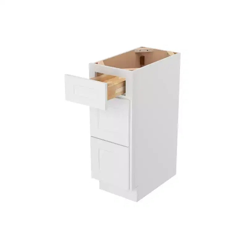 HOMLUX Mobile per bagno da montare senza piano, stile shaker, colore bianco