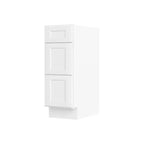 HOMLUX Mobile per bagno da montare senza piano, stile shaker, colore bianco