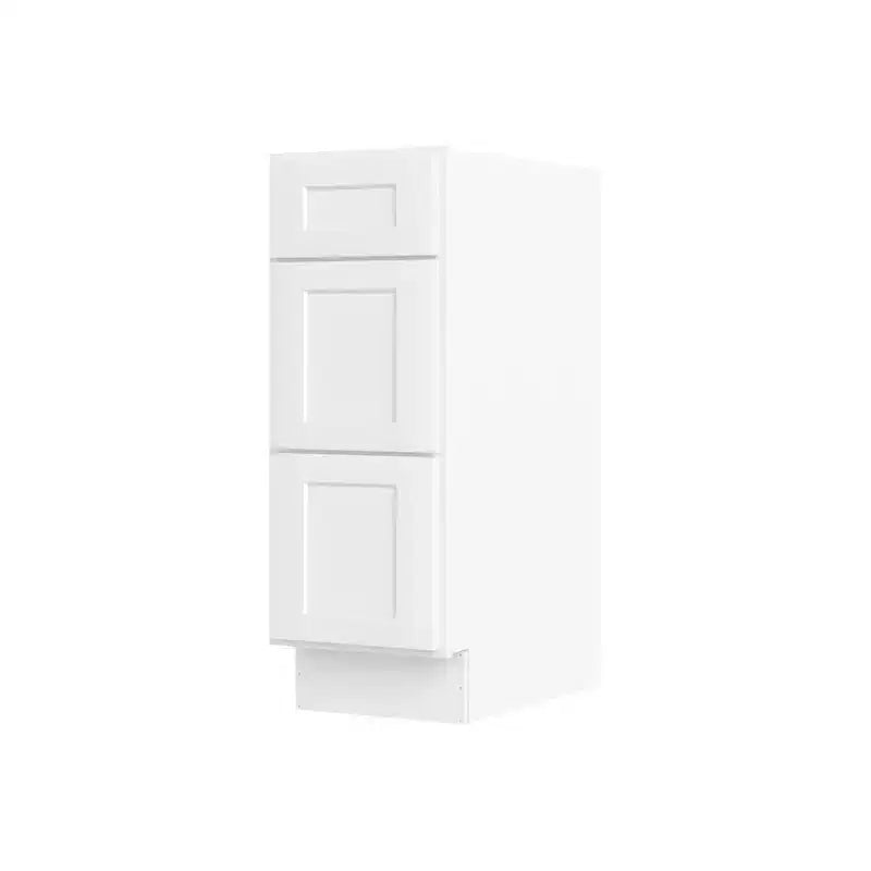 HOMLUX Mobile per bagno da montare senza piano, stile shaker, colore bianco