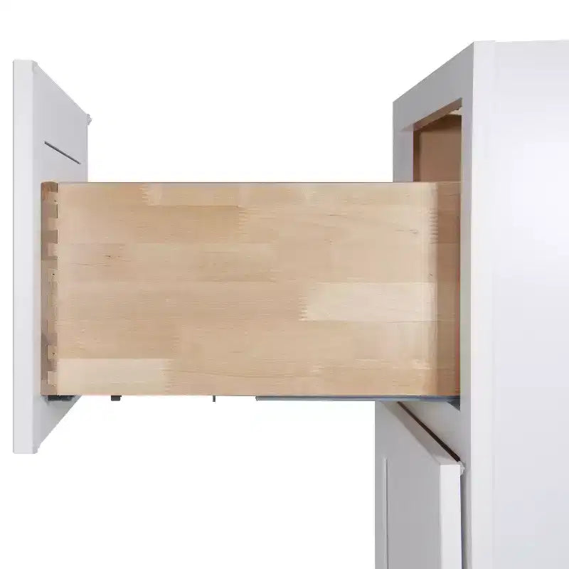 HOMLUX Mobile per bagno da montare senza piano, stile shaker, colore bianco