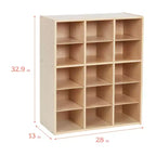 ECR4Kids Mobile Contenitore a 15 Scomparti Streamline, 5x3, Arredamento per Aula