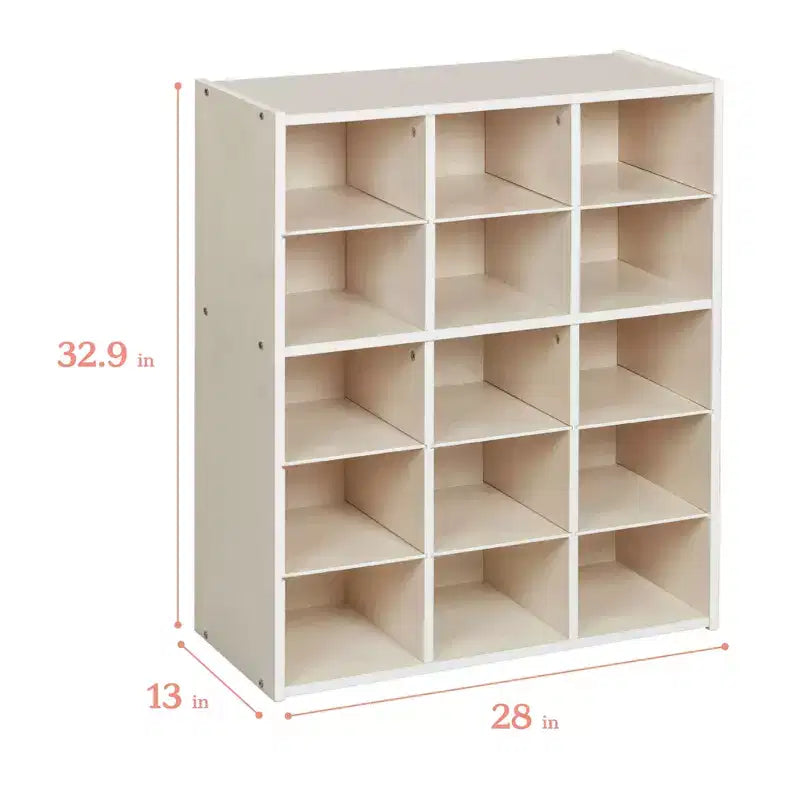 ECR4Kids Mobile Contenitore a 15 Scomparti Streamline, 5x3, Arredamento per Aula