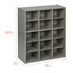 ECR4Kids Mobile Contenitore a 15 Scomparti Streamline, 5x3, Arredamento per Aula