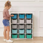 ECR4Kids Mobile Contenitore a 15 Scomparti Streamline, 5x3, Arredamento per Aula