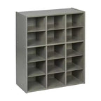 ECR4Kids Streamline 15 Cubby Tray Storage Cabinet, 5x3, Classroom Furniture