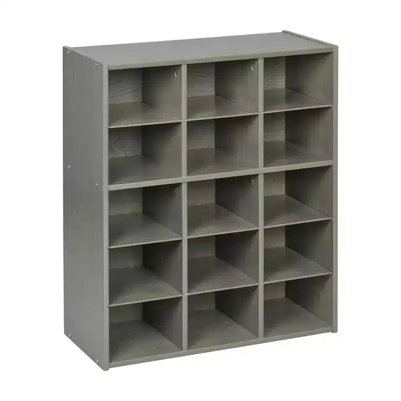 ECR4Kids Streamline 15 Cubby Tray Storage Cabinet, 5x3, Classroom Furniture