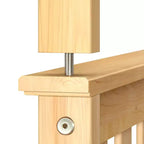 Letto a castello Plank+Beam in legno massiccio, piazza e mezza sopra piazza francese, nessuna rete a molle richiesta