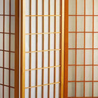 Paravento Shoji a 3 pannelli da 1,20 m di altezza