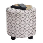 Breighton Home Designs4Comfort Pouf Contenitore Rotondo con Vassoio Reversibile