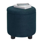 Breighton Home Designs4Comfort Pouf Contenitore Rotondo con Vassoio Reversibile