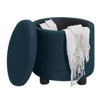 Breighton Home Designs4Comfort Pouf Contenitore Rotondo con Vassoio Reversibile
