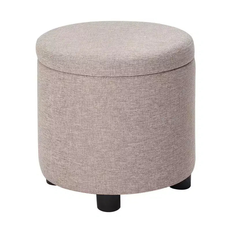 Breighton Home Designs4Comfort Pouf Contenitore Rotondo con Vassoio Reversibile