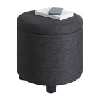 Breighton Home Designs4Comfort Pouf Contenitore Rotondo con Vassoio Reversibile