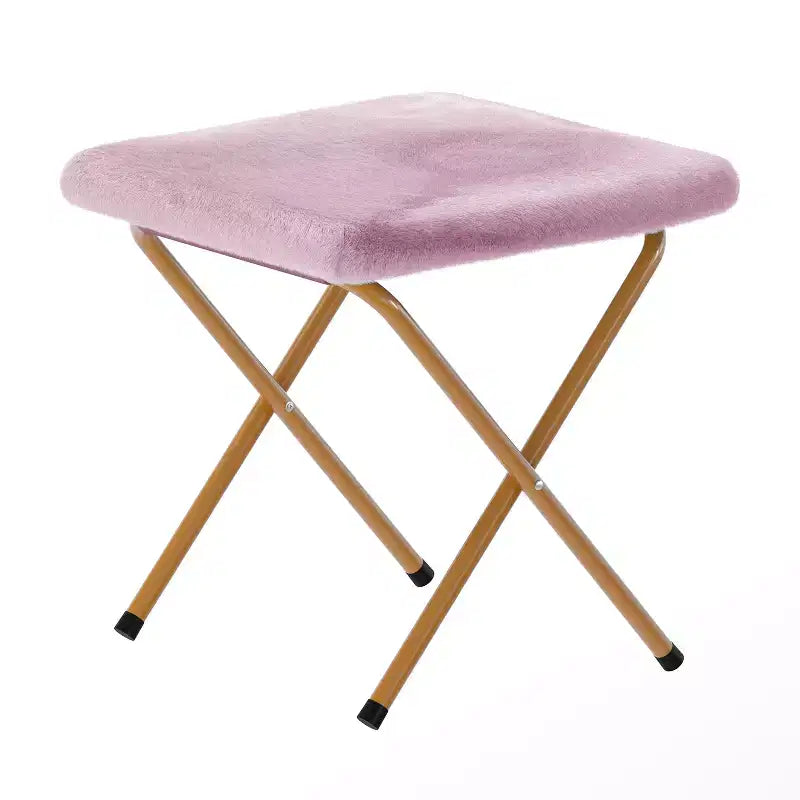 Flash Furniture Gwen 38 pollici, sedia a mezza luna pieghevole oversize portatile in pelliccia sintetica con poggiapiedi pieghevole per dormitorio e camera da letto