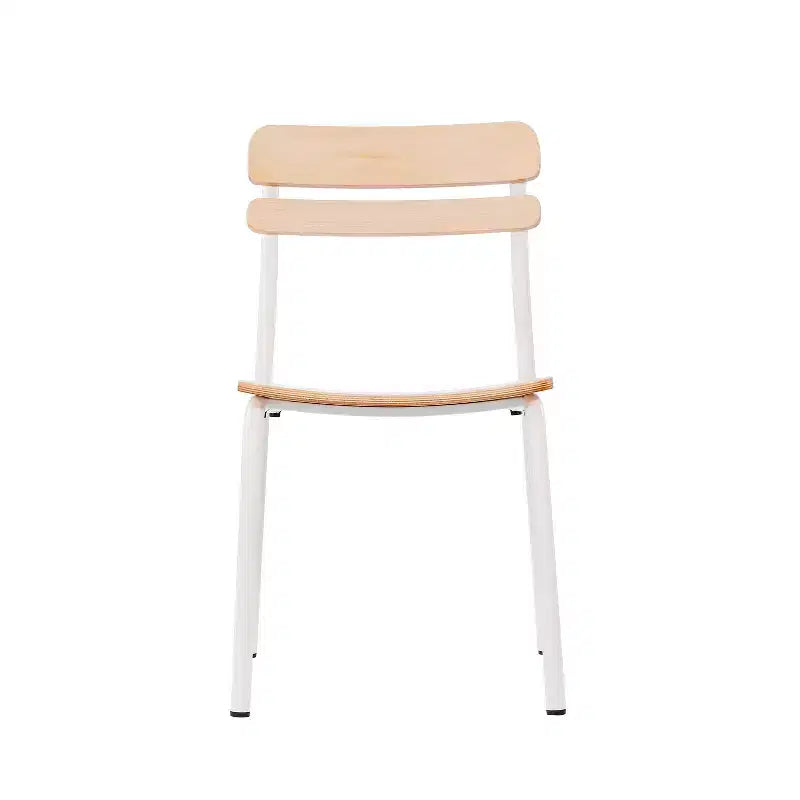 Flash Furniture Confezione da 2 Sedie da Pranzo Cyprus in Legno Massello di Grado Commerciale con Telaio in Metallo e Finitura Anticata