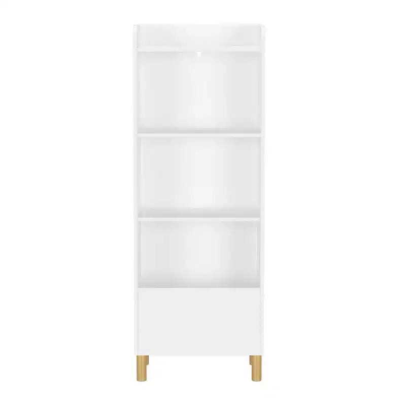 Libreria per bambini, libreria a 4 ripiani, organizer per giocattoli, mensole per cameretta, sala giochi, asilo nido