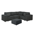 Divano componibile modulare con pouf