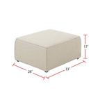 Divano componibile modulare con pouf