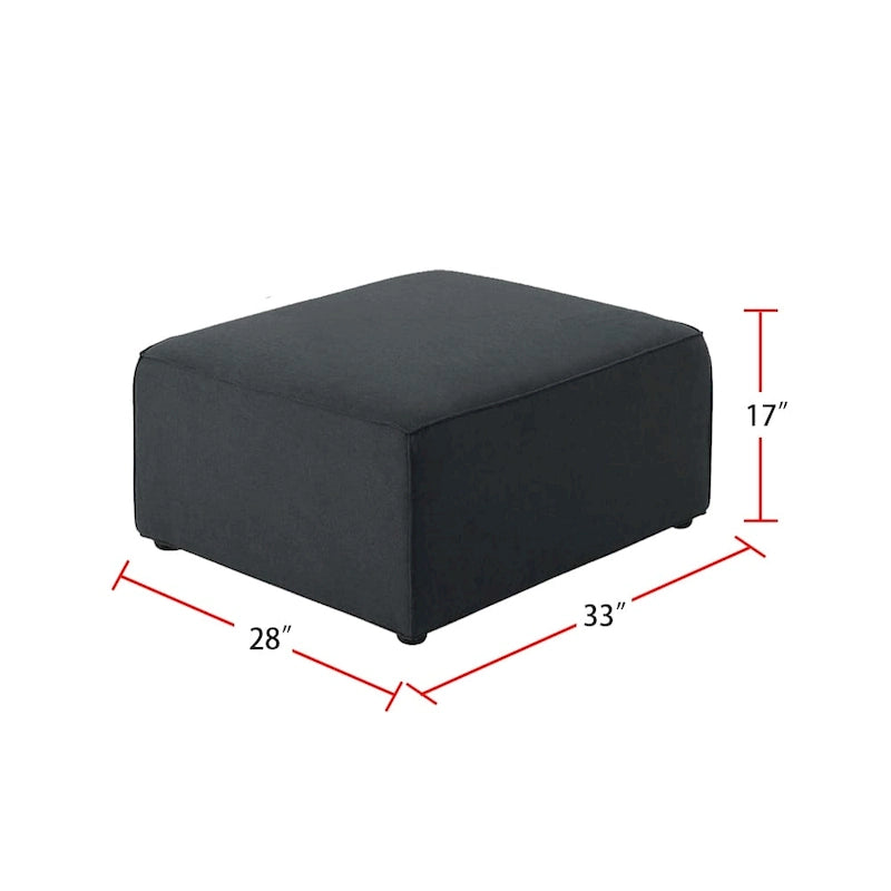 Divano componibile modulare con pouf