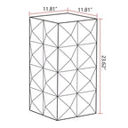 Tavolino retrò, tavolino moderno di design a colonna, tavolino laterale in legno per soggiorno, camera da letto e appartamento, tridimensionale
