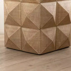 Tavolino retrò, tavolino moderno di design a colonna, tavolino laterale in legno per soggiorno, camera da letto e appartamento, tridimensionale