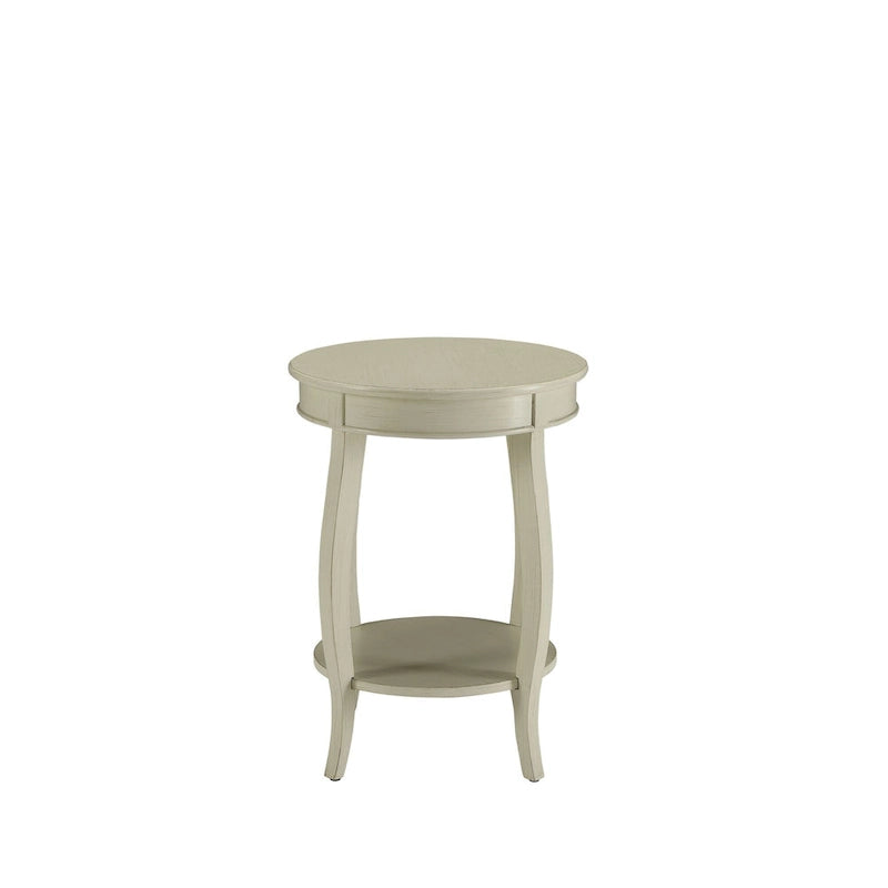 Tavolino Rotondo con Gambe a Cabriole e Ripiano Aperto – 4 Colori