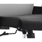 LeisureMod Brio Sedia da ufficio ergonomica in rete - Supporto lombare traspirante - Sedia da scrivania per computer girevole e reclinabile regolabile