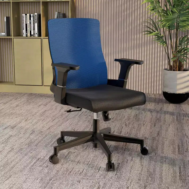 LeisureMod Brio Sedia da ufficio ergonomica in rete - Supporto lombare traspirante - Sedia da scrivania per computer girevole e reclinabile regolabile