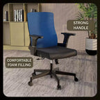 LeisureMod Brio Sedia da ufficio ergonomica in rete - Supporto lombare traspirante - Sedia da scrivania per computer girevole e reclinabile regolabile