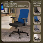 LeisureMod Brio Sedia da ufficio ergonomica in rete - Supporto lombare traspirante - Sedia da scrivania per computer girevole e reclinabile regolabile