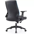 LeisureMod Brio Sedia da ufficio ergonomica in rete - Supporto lombare traspirante - Sedia da scrivania per computer girevole e reclinabile regolabile