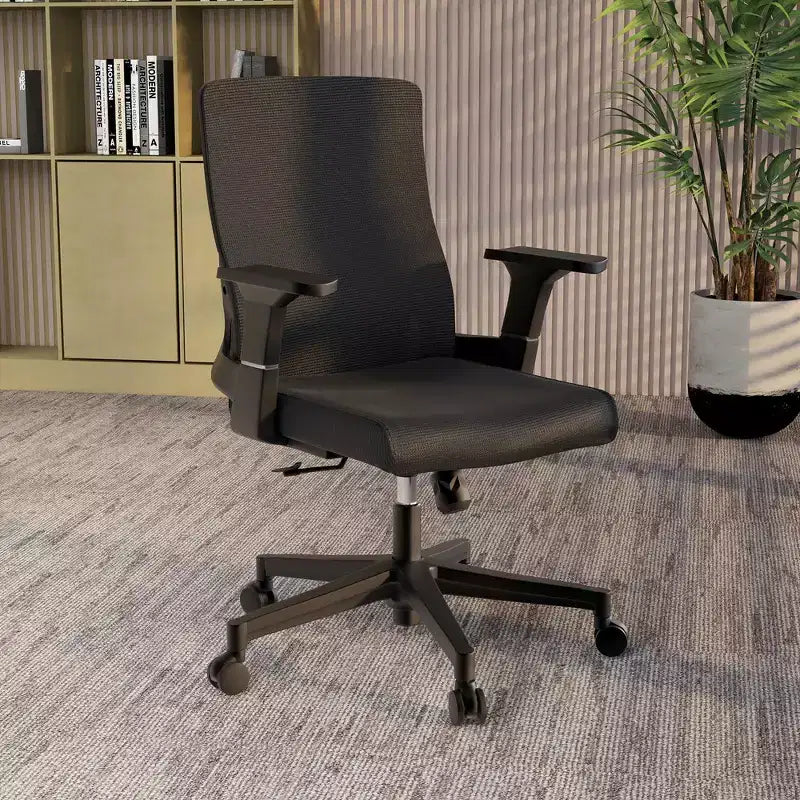 LeisureMod Brio Sedia da ufficio ergonomica in rete - Supporto lombare traspirante - Sedia da scrivania per computer girevole e reclinabile regolabile