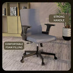 LeisureMod Brio Sedia da ufficio ergonomica in rete - Supporto lombare traspirante - Sedia da scrivania per computer girevole e reclinabile regolabile
