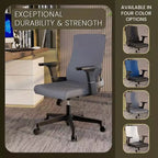 LeisureMod Brio Sedia da ufficio ergonomica in rete - Supporto lombare traspirante - Sedia da scrivania per computer girevole e reclinabile regolabile