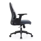LeisureMod Brio Sedia da ufficio ergonomica in rete - Supporto lombare traspirante - Sedia da scrivania per computer girevole e reclinabile regolabile